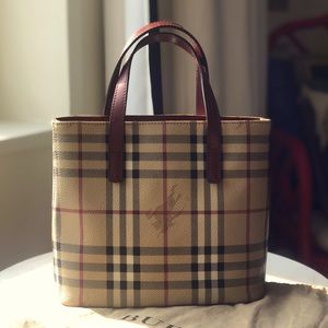 Burberry Haymarket Mini Tote